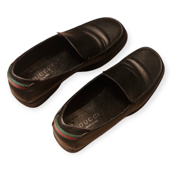 GUCCI Black Leather Loafers 101 6134 Women 6B - Picture 5 of 9